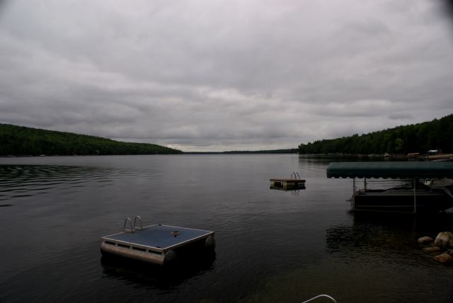 Then it changed.  Cold, cloudy, with just enough rain to annoy but not enough to really raise the lake level any real amount.  Yuck.