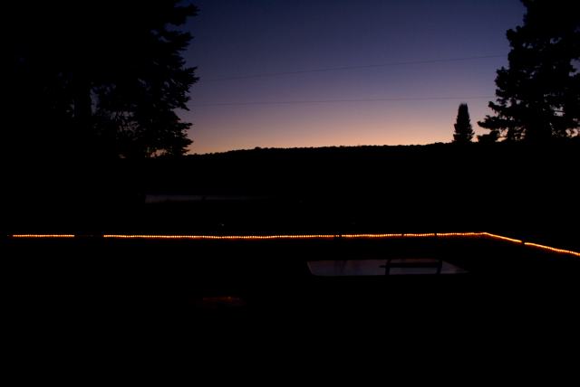 Saturday night was clear and cool, much like the lake. 