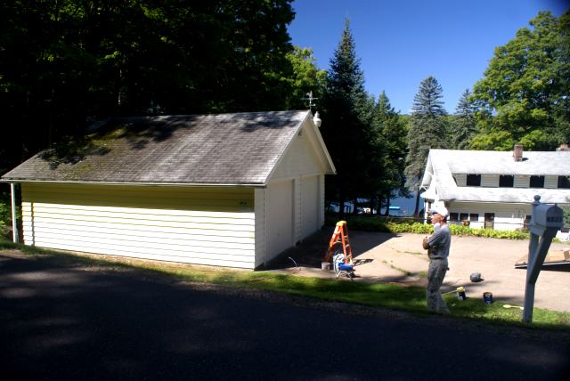 Just when the pitchforks and torches were about to come out, a house was re-yellowed.  The surly mobs disbursed and calm again returned to the northwoods.