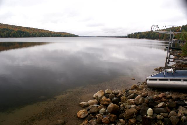 The weather has been better in the past this time of year.  A little rain made golf damp, but did not really interfere with taking the last of the lifts out of the 62°F water.