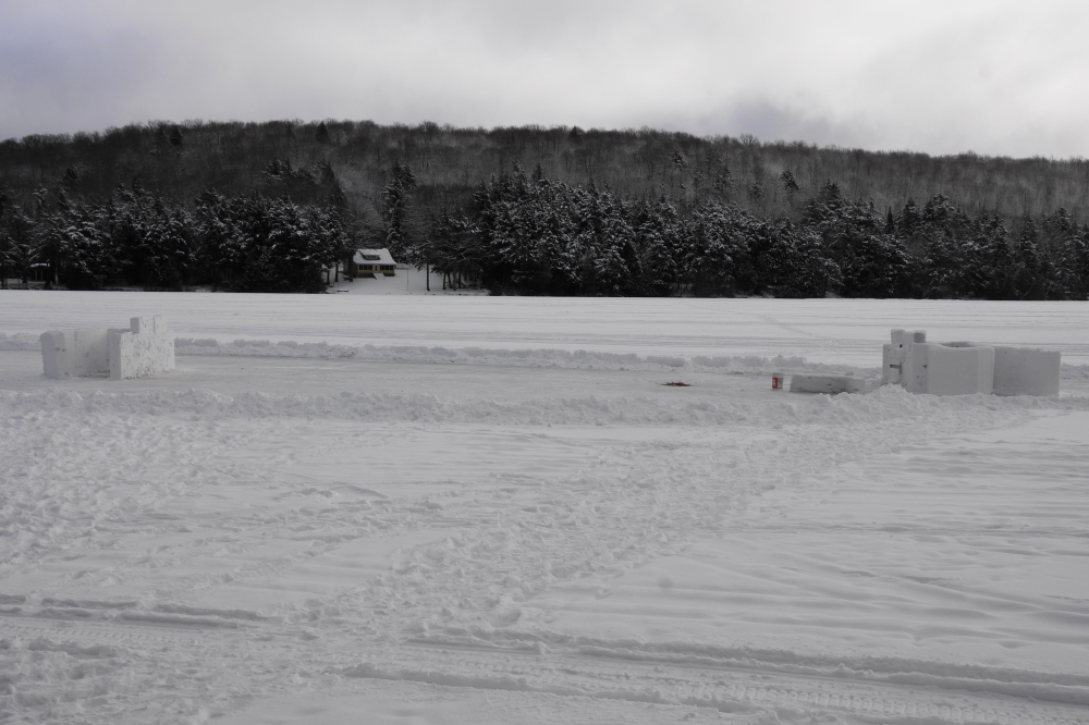 The great stick pickup started early Sunday with some stragglers nursing hangovers showing up later in the day.