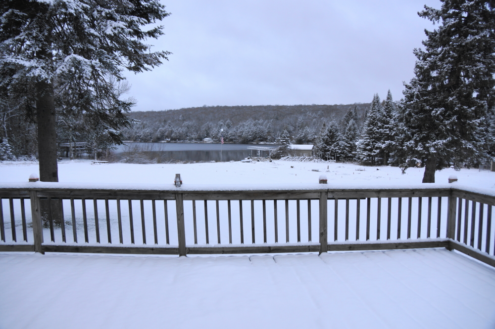 There was hope that it would melt when it hit the ground as the flurries did in the last few weeks. Don't ask how that went. 