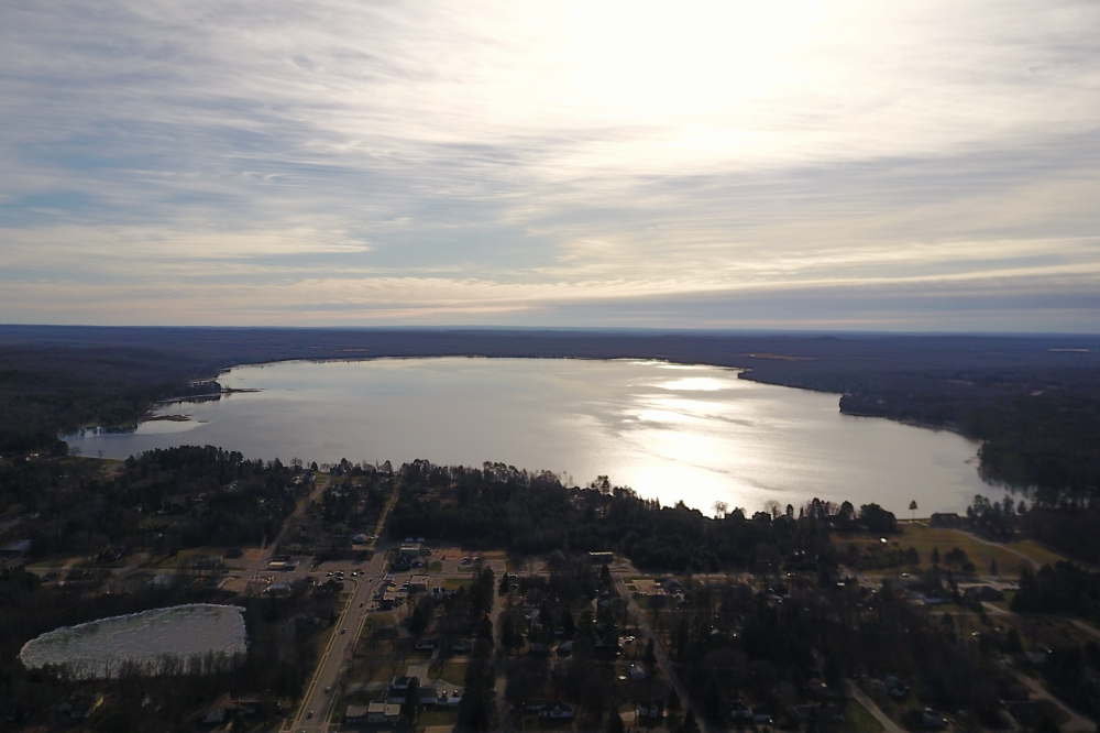Lake Metonga also had a bit of ice in a few nooks and crannies.