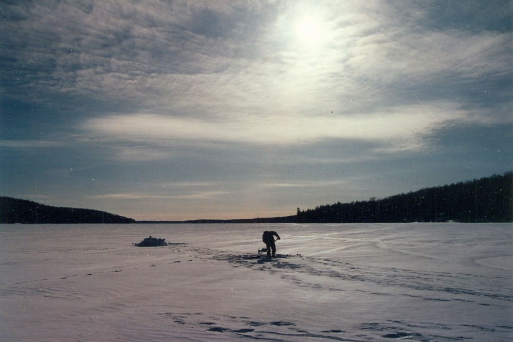 The cold made for some hard fort building. The meager amount of snow did not help.