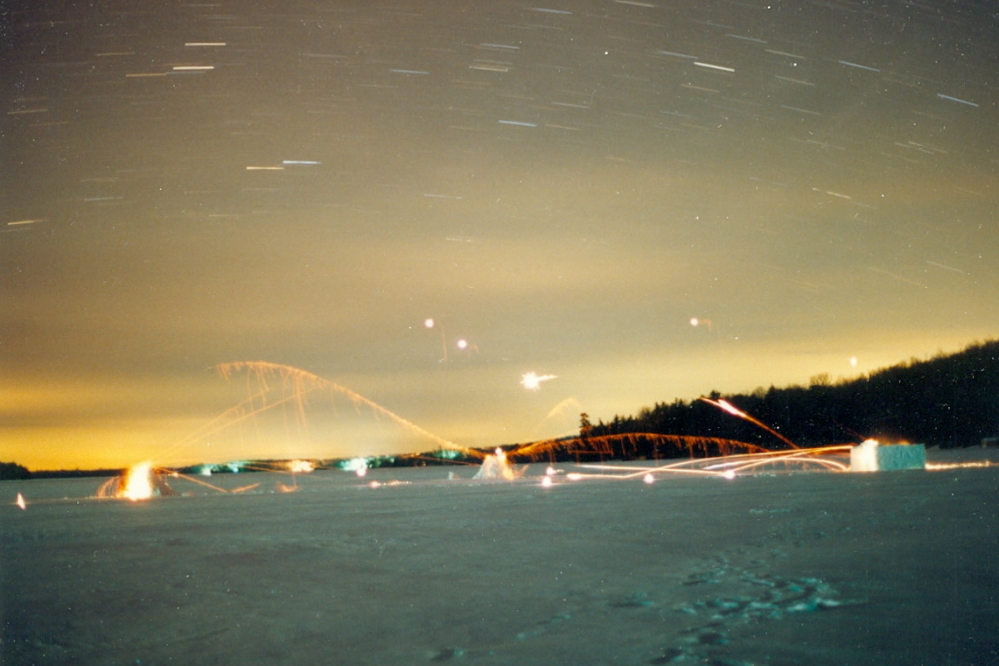 War time temperatures were somewhat lower than those we enjoyed during the day.