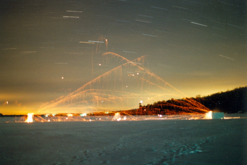 The camera was set to automatically shoot 10 minute exposures at F1.4. It worked pretty well.
