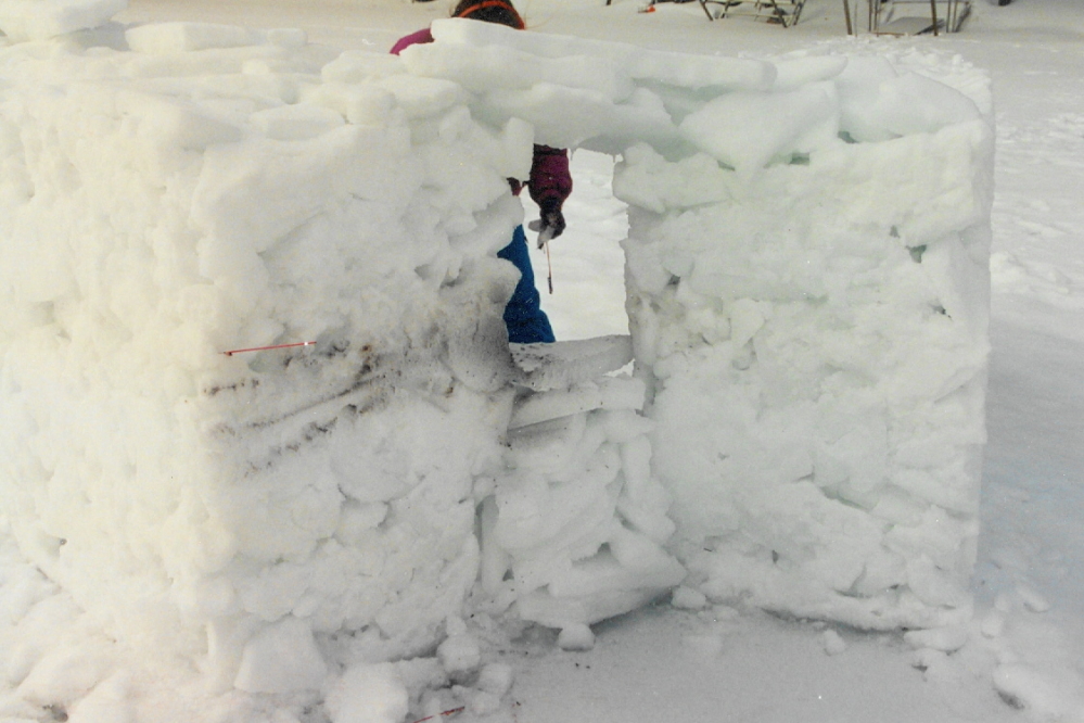 Most of the carbon scoring on our fort was the result of outgoing fire.