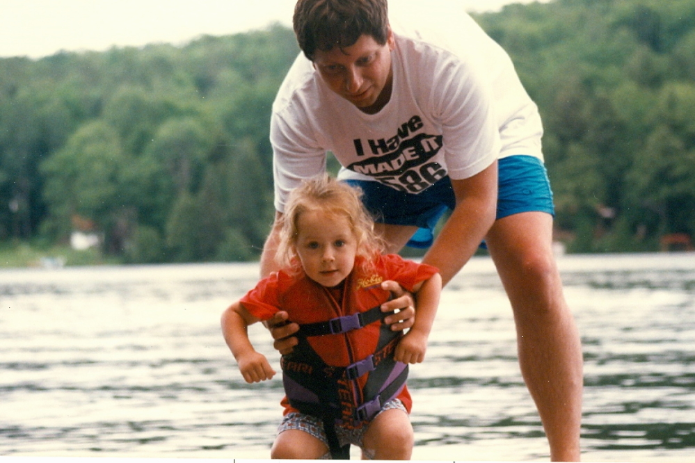 She was then lifesuited up and lifted into the ski boat.