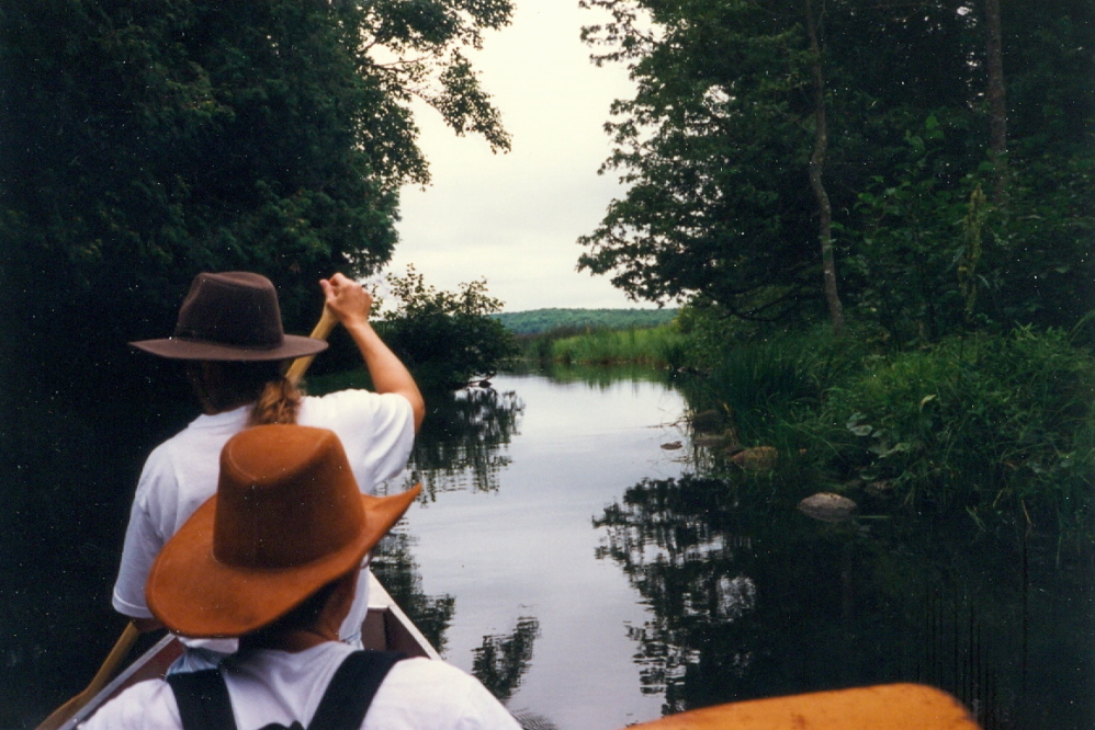Paddling through the channel never gets old.
