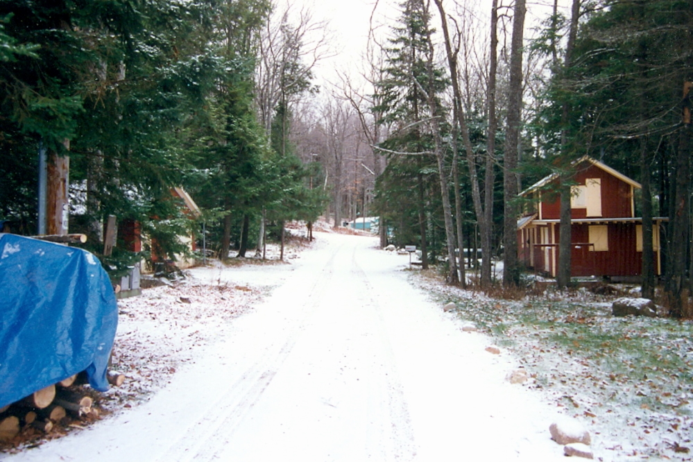 Despite the white coating, the condition of Knott Lane is not so bad.