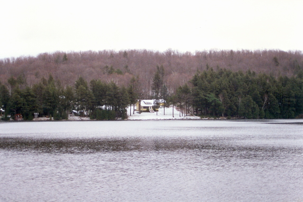 We made it up late Friday. On Saturday morning, we got to see the first snow of the year. It was less than a half an inch but it stuck and was cold. The lake is still open as expected, but there are signs that ice-in could be sooner rather than December.