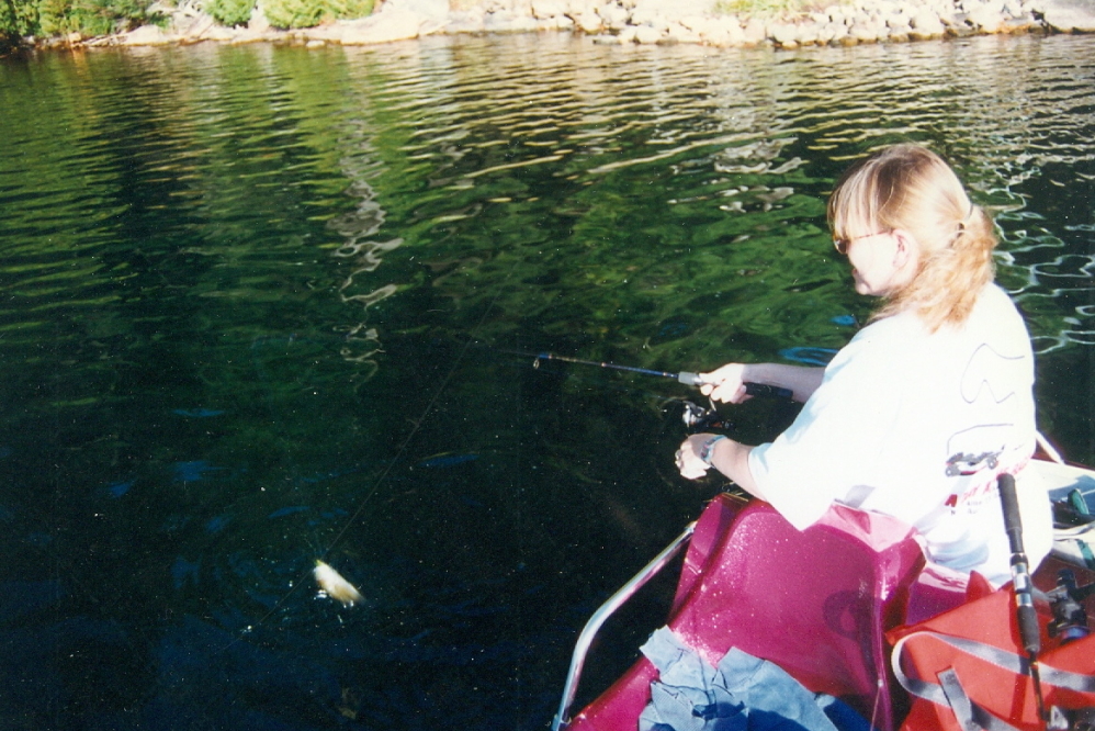 Usually as the water cools, so does the fishing, but the fish seemed pretty hungry.