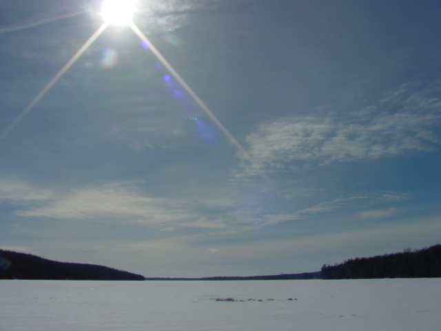By mid-morning on Friday the clouds were thinning and the temperature was above freezing.