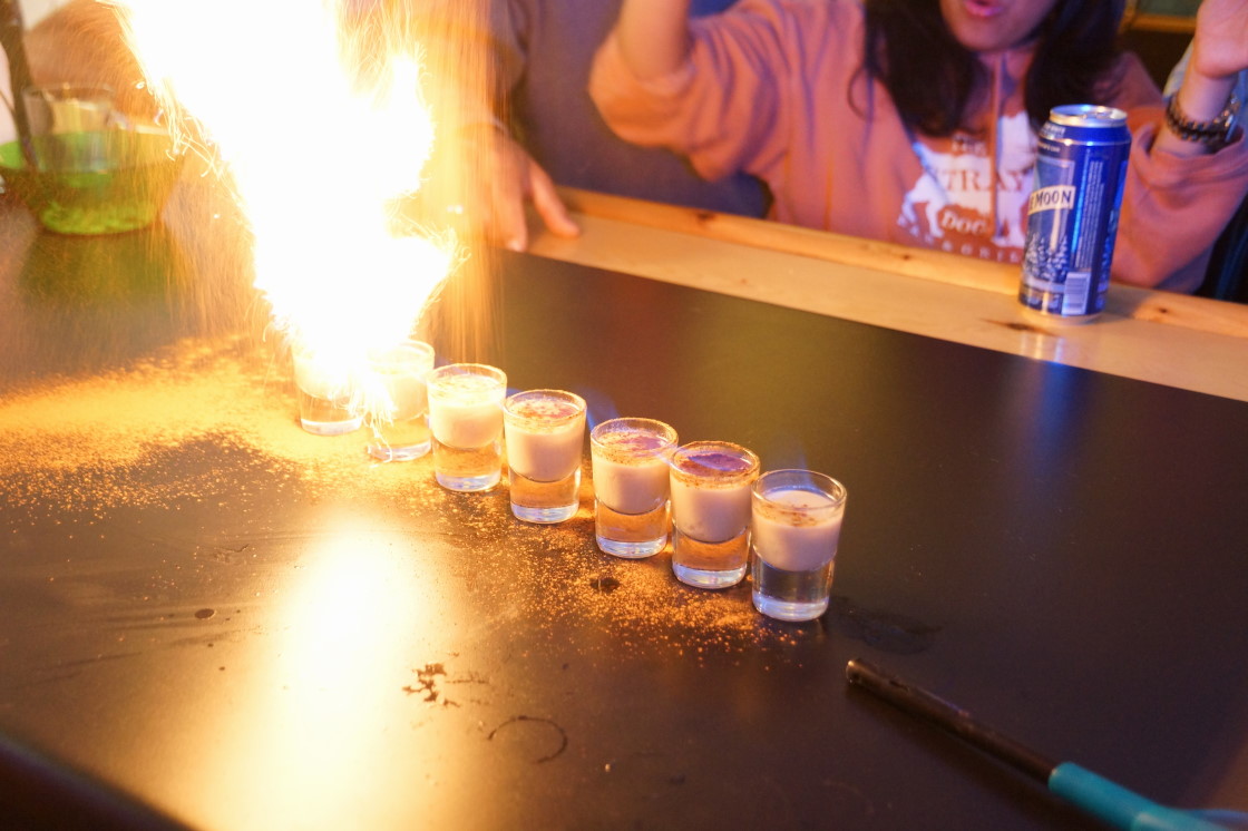 The Bailey's comet, perhaps inspired by a great Crandon fireworks display, did not start much of the bar on fire.