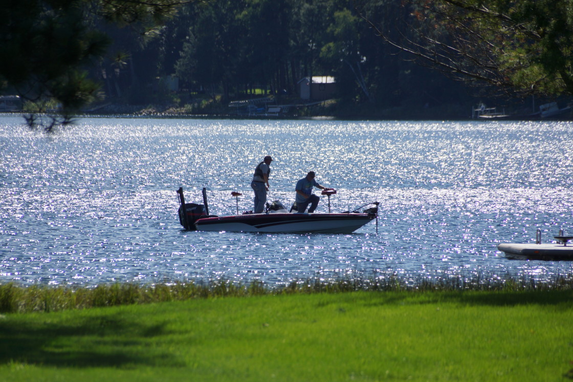 The North end of the lake was being fished harder last week than we can remember at any time since ice-out.