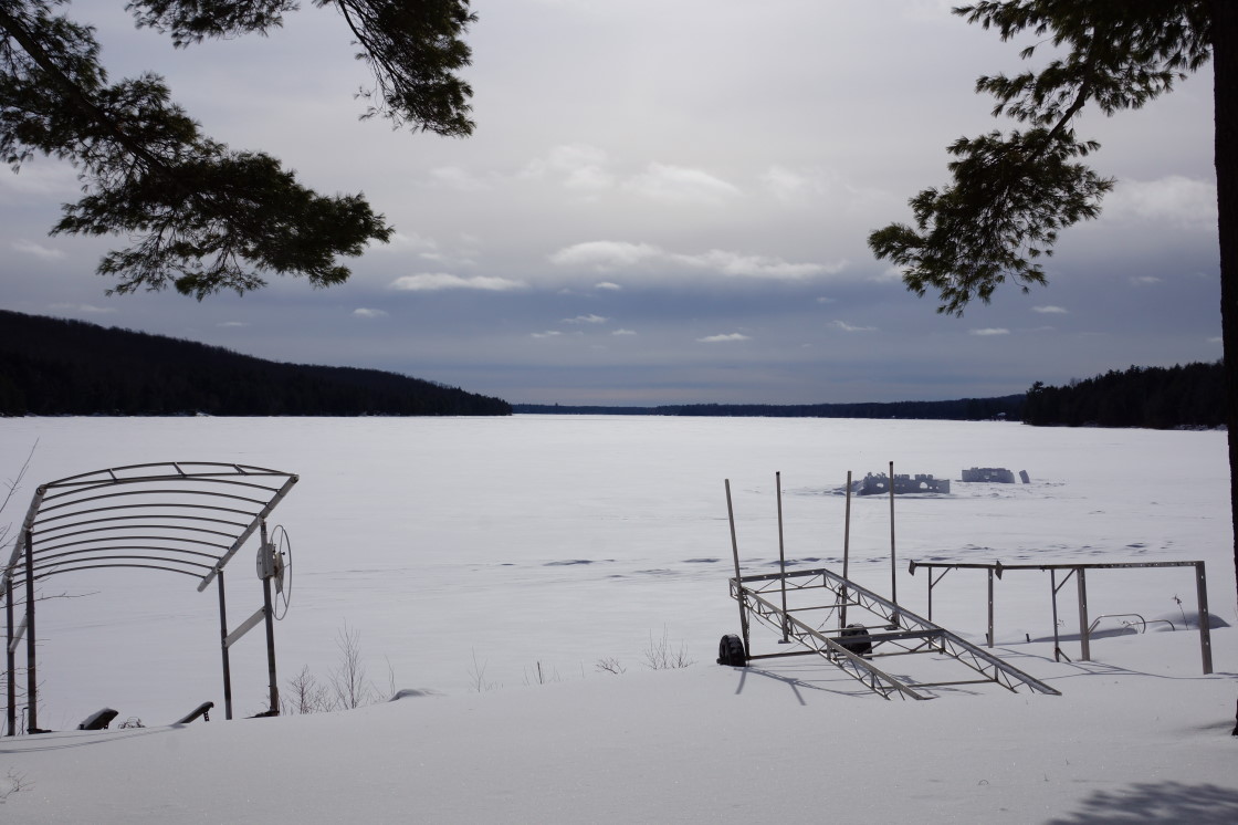 Lake Lucerne is at that part of the season where Deep Winter and Thaw are starting to fight for control and throwing a bunch of gray into the sky while they scuffle.