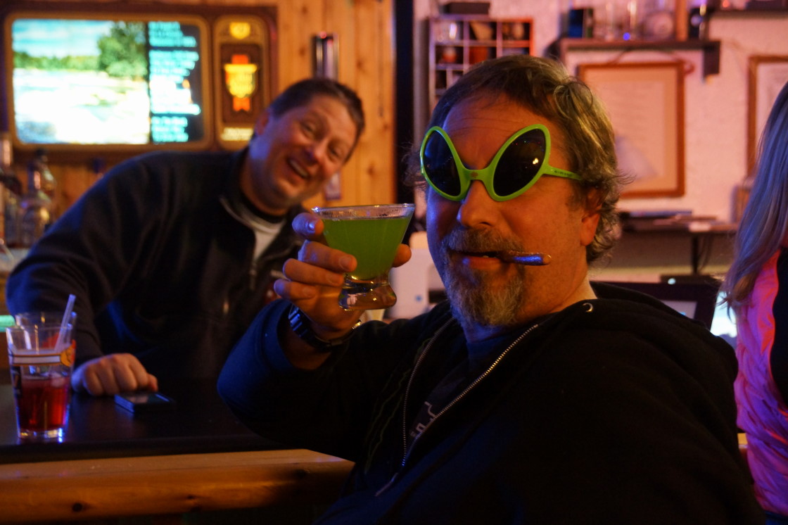 The bar was opened last Saturday. Photos were bombed. Alien Secretions were consumed.