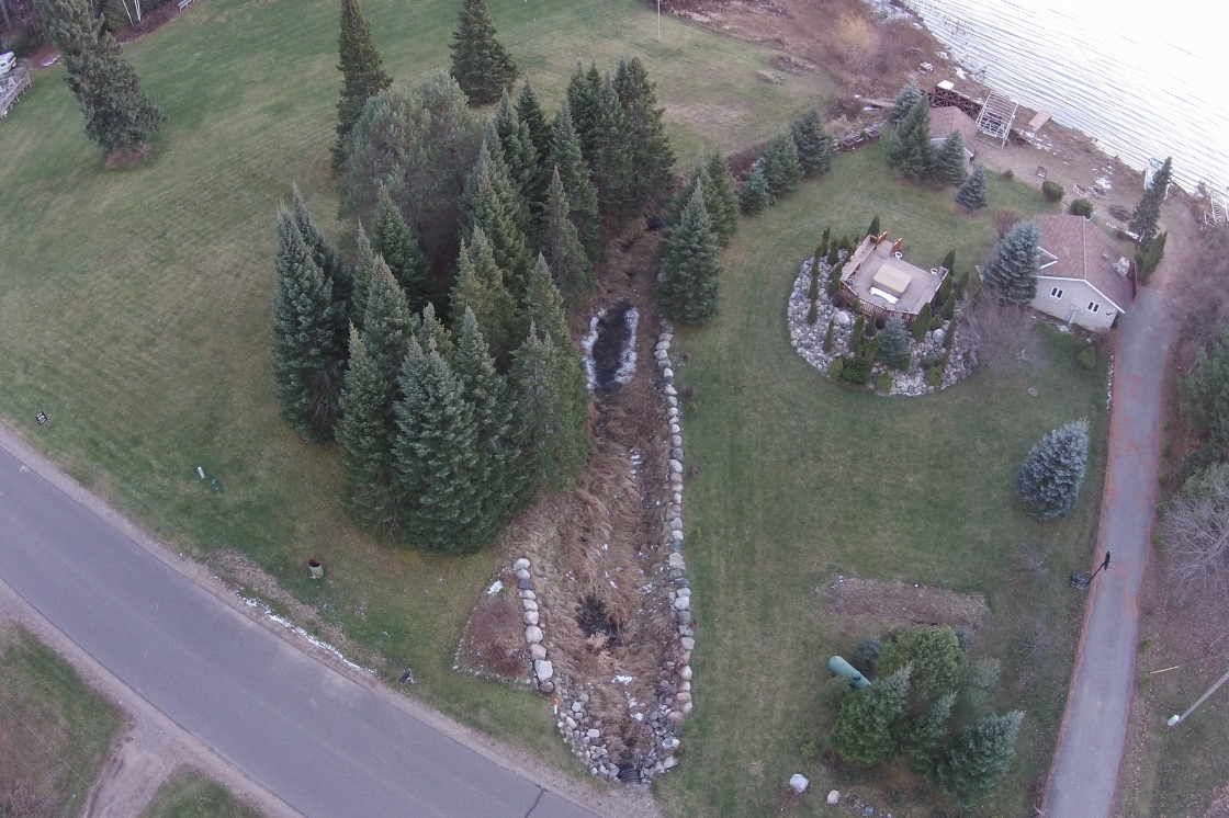 Creeks and streams continue to flow into the lake. By the end of the week, the lake gained about a half an inch of depth. More rain/snow would be nice.