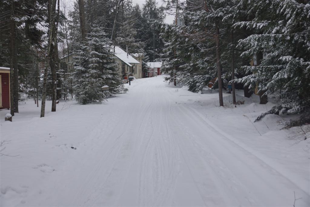 The condition of Knott Lane is pretty much the same as the week before, only colder.