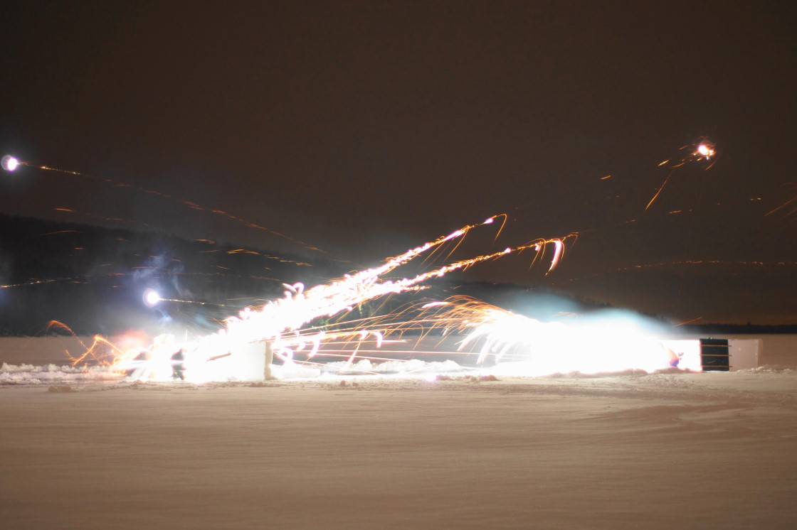 In the past, we used a one minute exposure to get the pictures. This year we went with a 15 second exposure time.