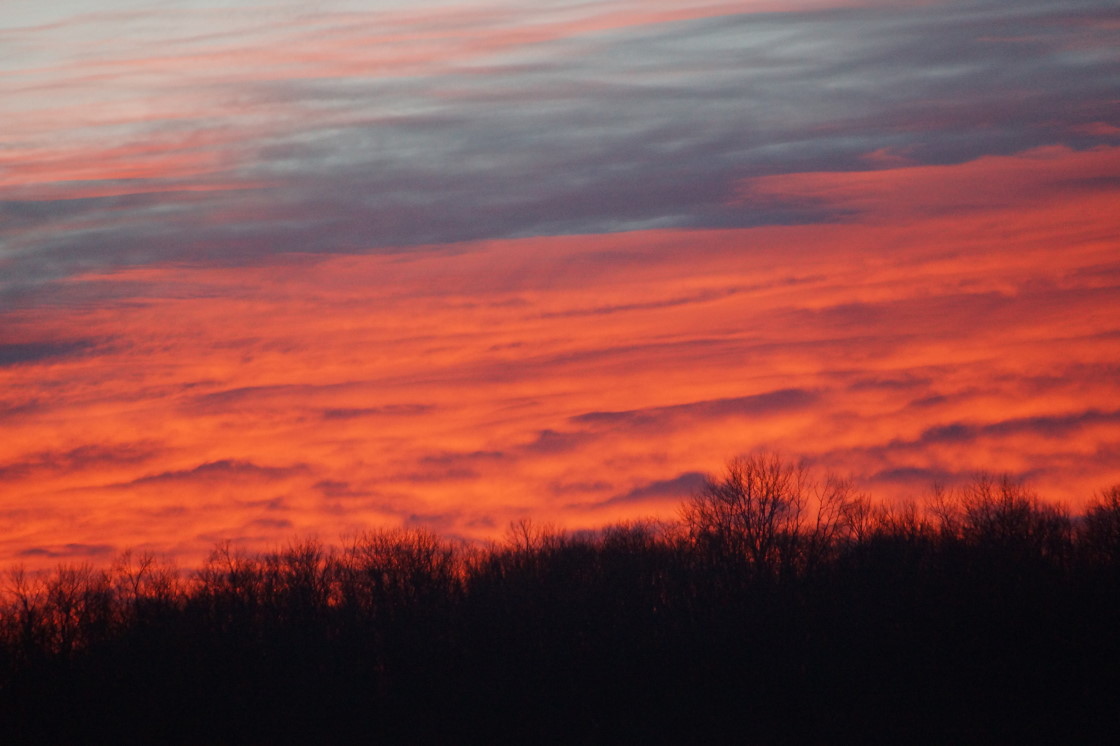Early last week, we had some good sunset.
