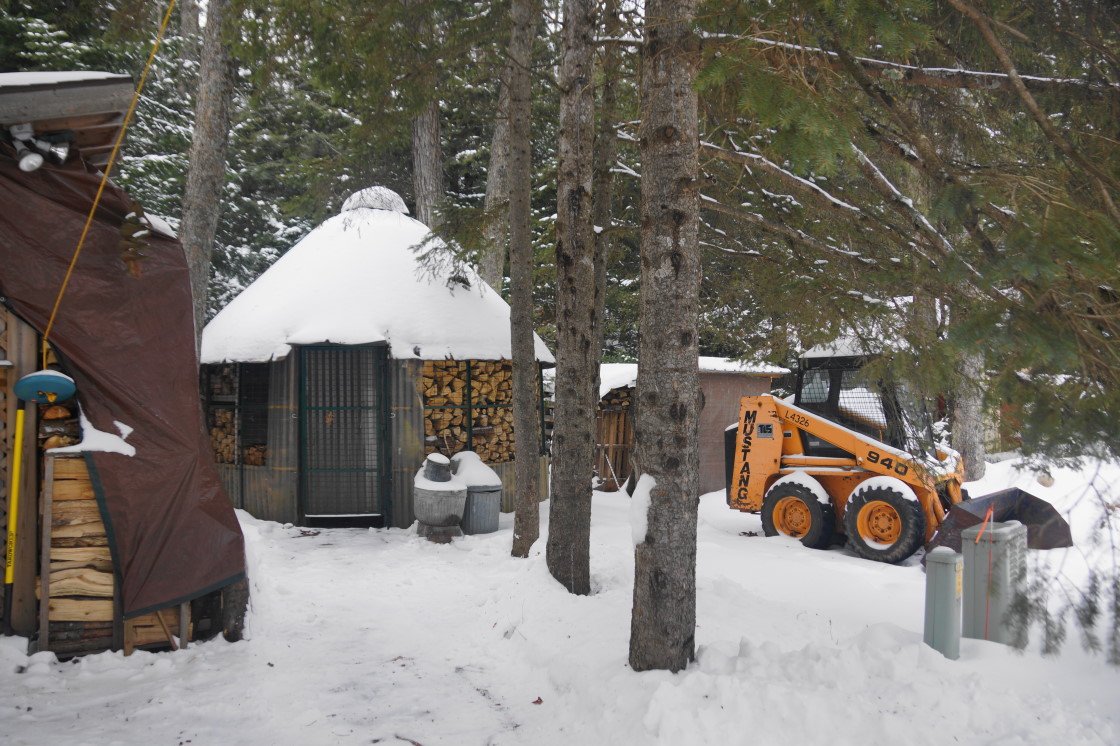 The sapping shack was quiet all week. If the weather continues to grow more good-natured, it will be time to join spile to maple and the silence will be stilled.