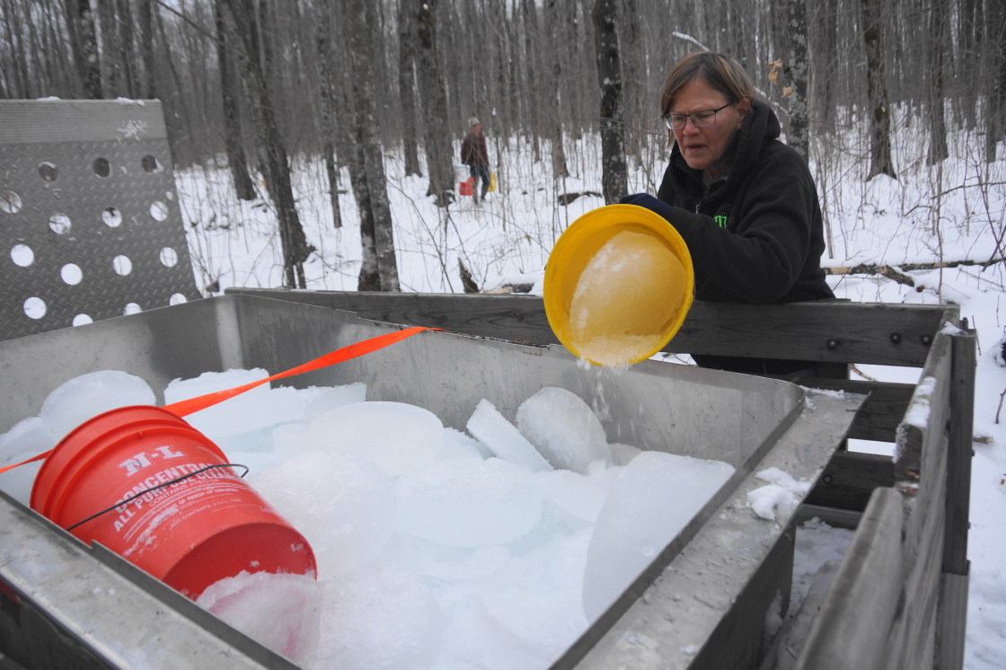 Collecting methods were modified to include a "Dump the ice into the giant tub" step.