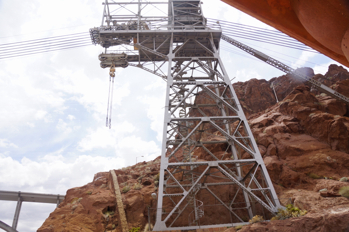 Our favorite is the spiral staircase inside the iron-works of a heavy lift crane.