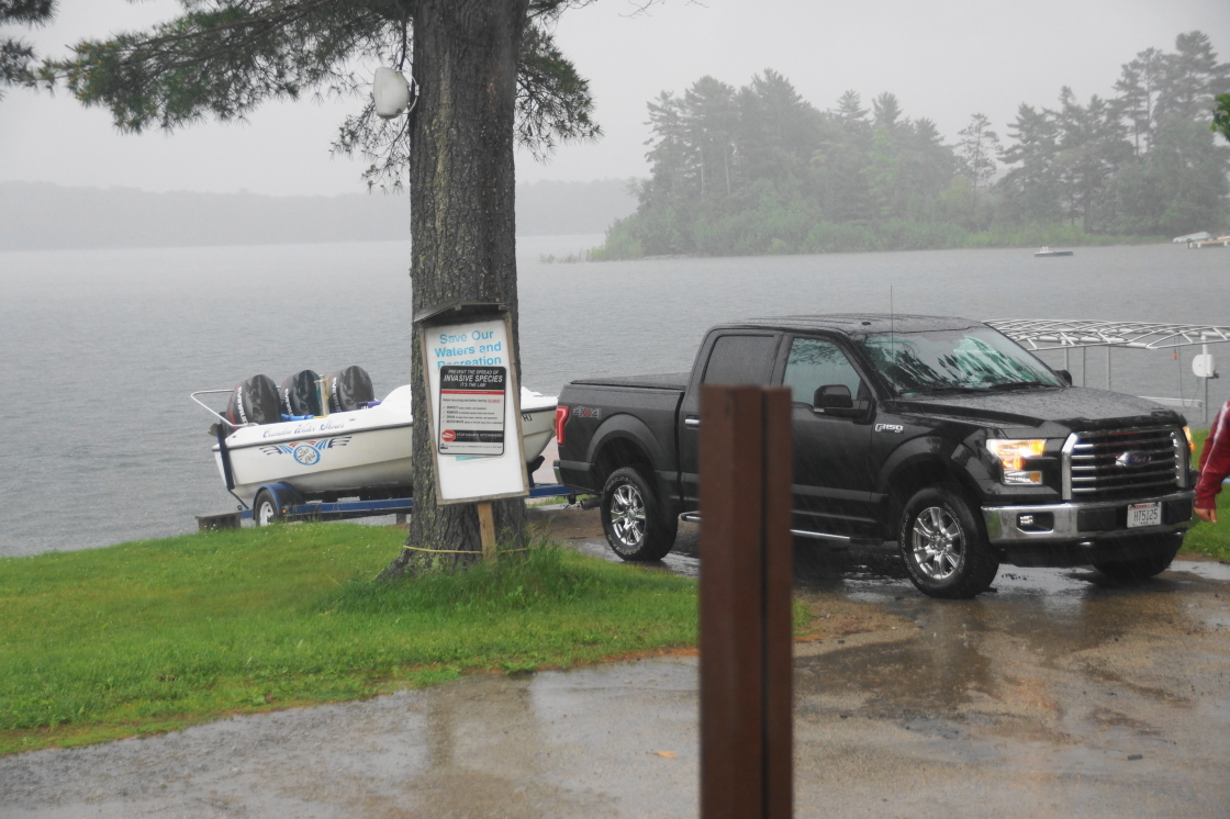 Just before showtime, the sky opened up. Boats were pulled from the lake a short, wet time later. The first ski show of the year was canceled.