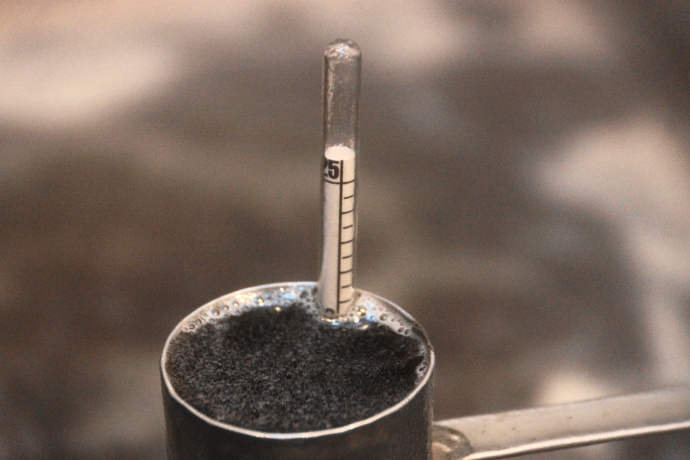 Eventually, the first batch was ready for bottling.
