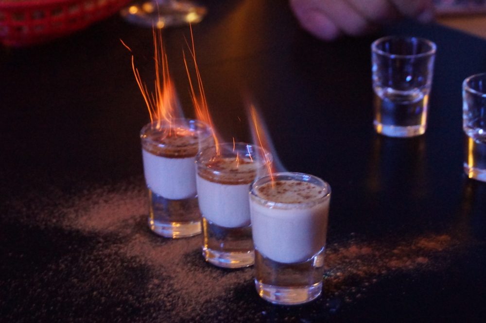 The first bar night of the Summer season was a moderately attended affair filled with craft brews, new glasses, fire, and cream. We missed you.
