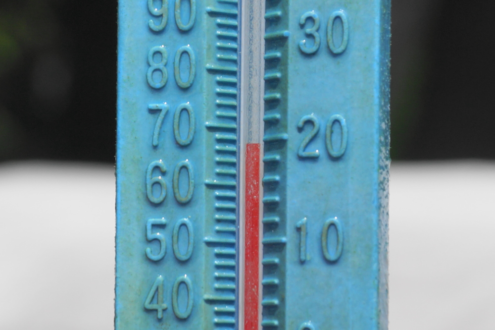 The lake temperature is getting better. There'll be swimming without screaming soon.