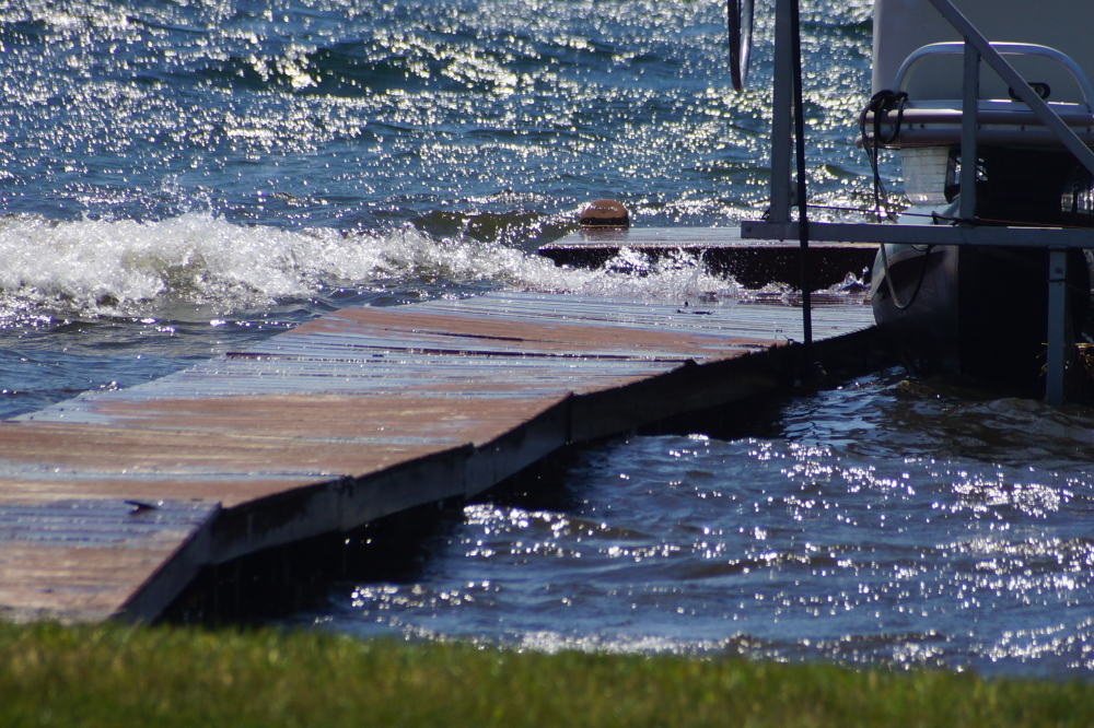 The high water and waves punished piers that seemed high enough when they were put in.