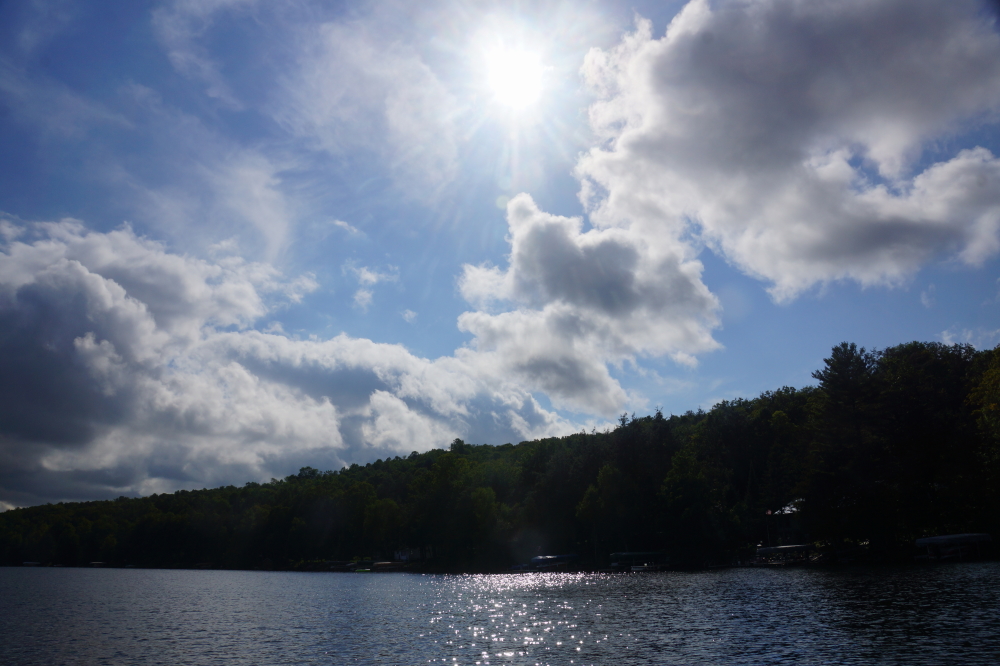 After the rain stopped and the clouds parted, the flat was less so and the warmth was noticeably missing.