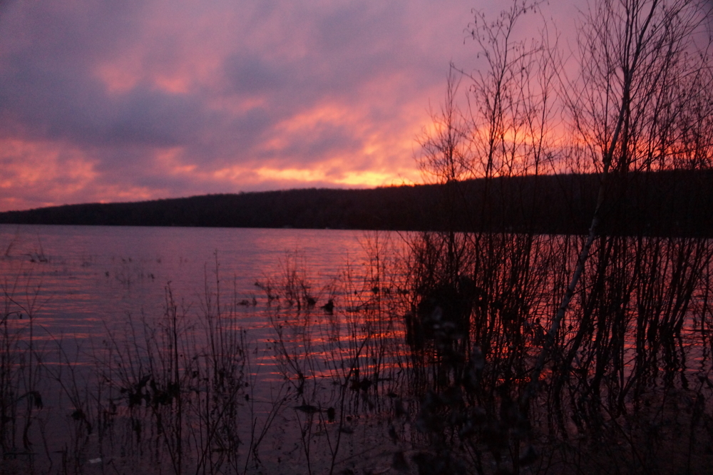 Sunsets during the warm period were nothing short of spectacular.