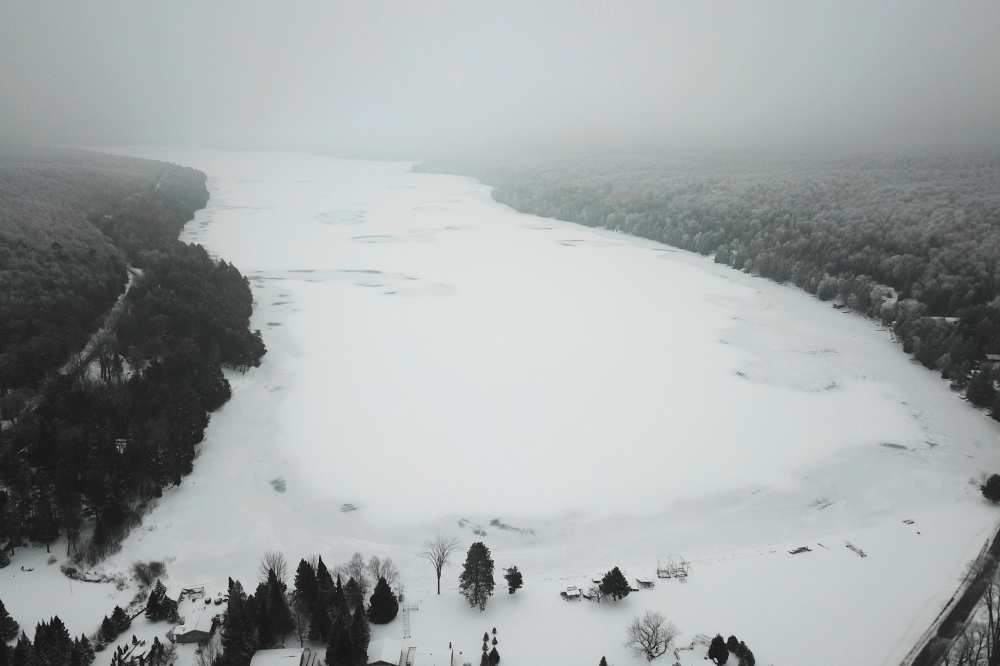 Just before the warm up, an unusual fog poured into the area and flowed around for most of the day.