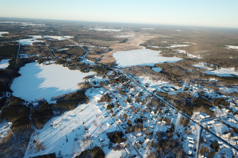 No ice fishing shacks on Clear Lake either, and the buoys for Footstock have yet to be placed on Lake Peshtigo.