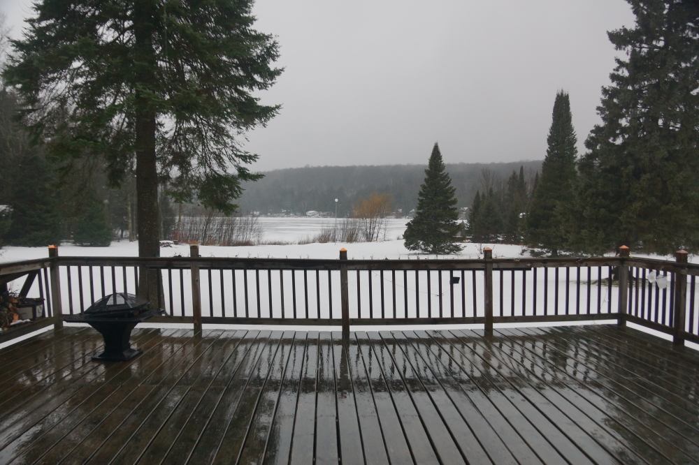 Then it rained. And rained. And rained. The rain ended with a half of an inch of snow, a foot of wind, and a yard of cold.