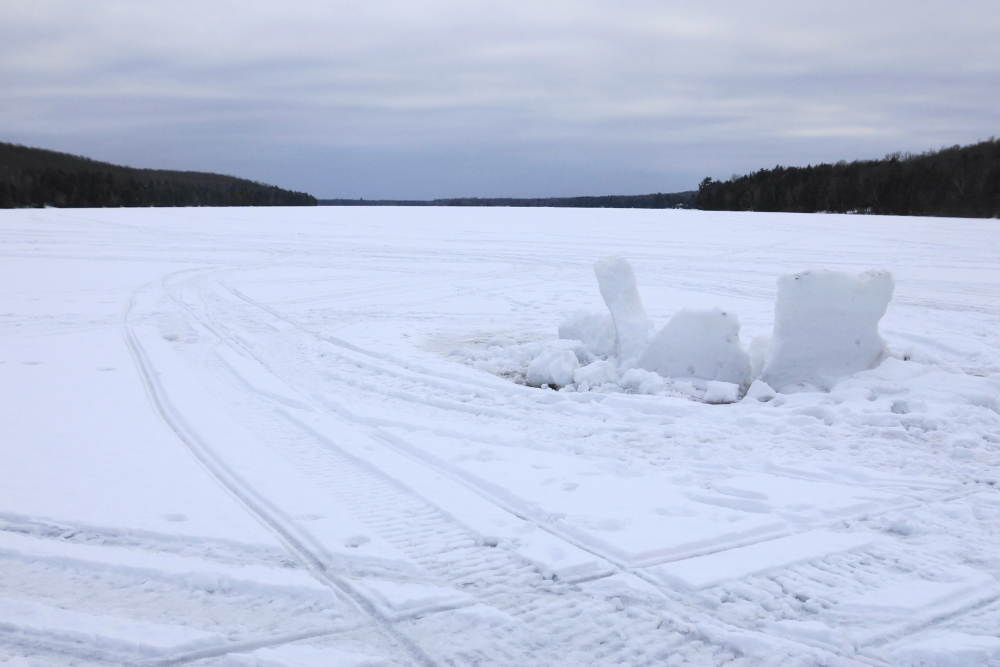 The extreme cold is back. And it's forecast to get colder. There was a brief discussion and eventual agreement that any liquefied gases that pool on the lake's surface should not be counted as part of the lake level. Clearly, these few inches of liquid nitrogen and oxygen will surely be boiled off by July. The return of Deep Winter forces us to remind everyone going outside to not forget their hat. A coat is a nice thing, too.  Lastly, always wear eye protection when smashing frozen bananas with a hammer.<br><br>-Nemo, over serving the masses since 2005