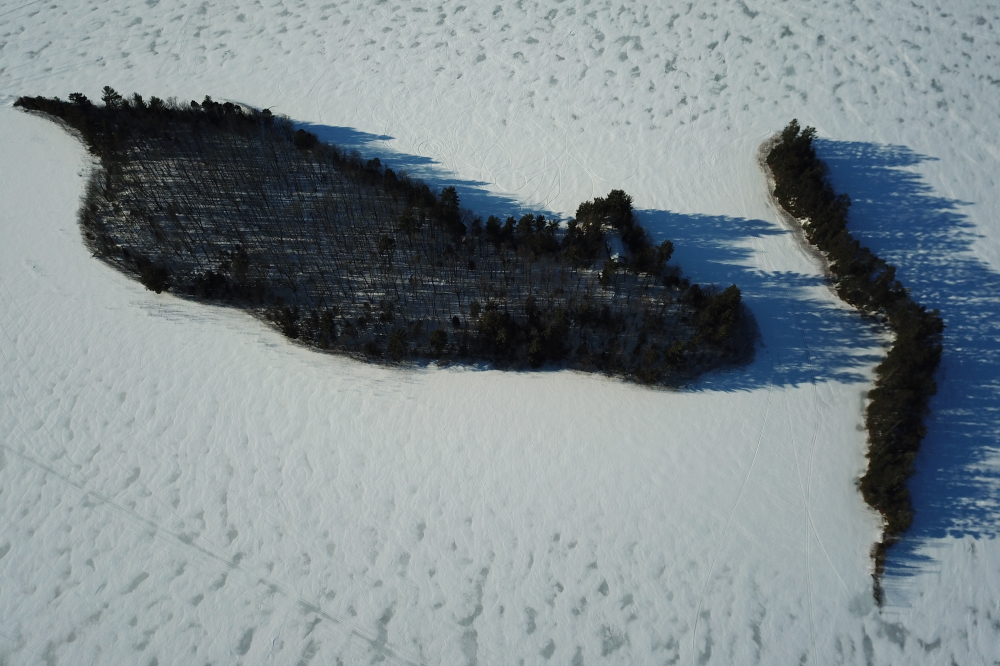The islands, and the somewhat illegal, but very cool, "Slalomer's Slot" between 'em.