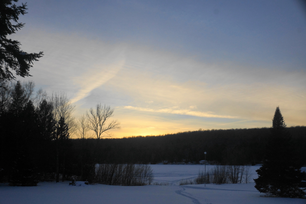 We had some pretty good sunsets last week to go with some very cold, clear, and star filled nights.