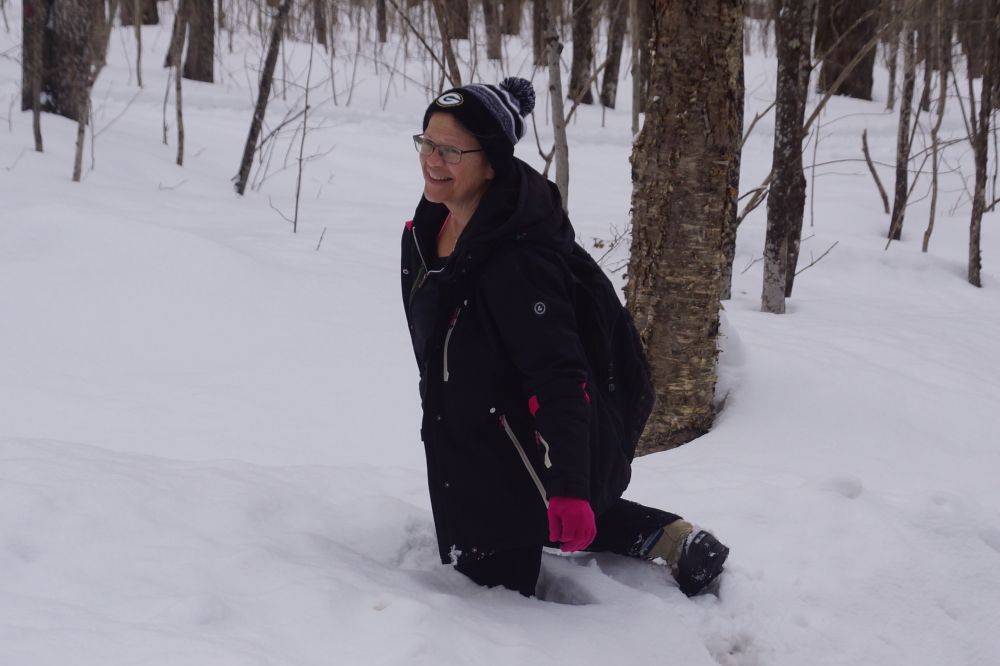 They were. There's nothing like stepping on a snow drift and sinking up to your bellybutton in white. The air might be getting warmer, but the snow is going to be around for a little longer.