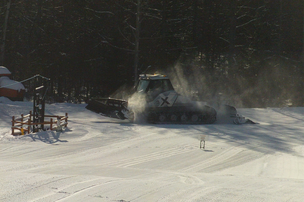 Early in the week, we took advantage of the cold by going to Brule to see the snowcats and ride the lifts.