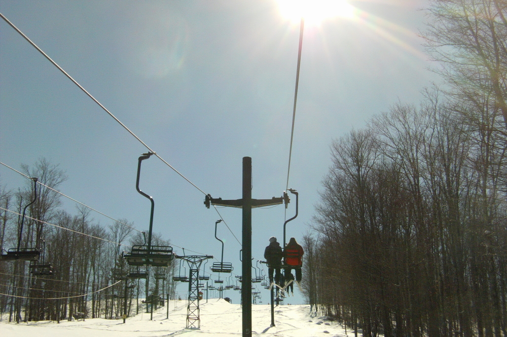 Riding the lifts is much more fun when the air isn't so sub-zeroy.