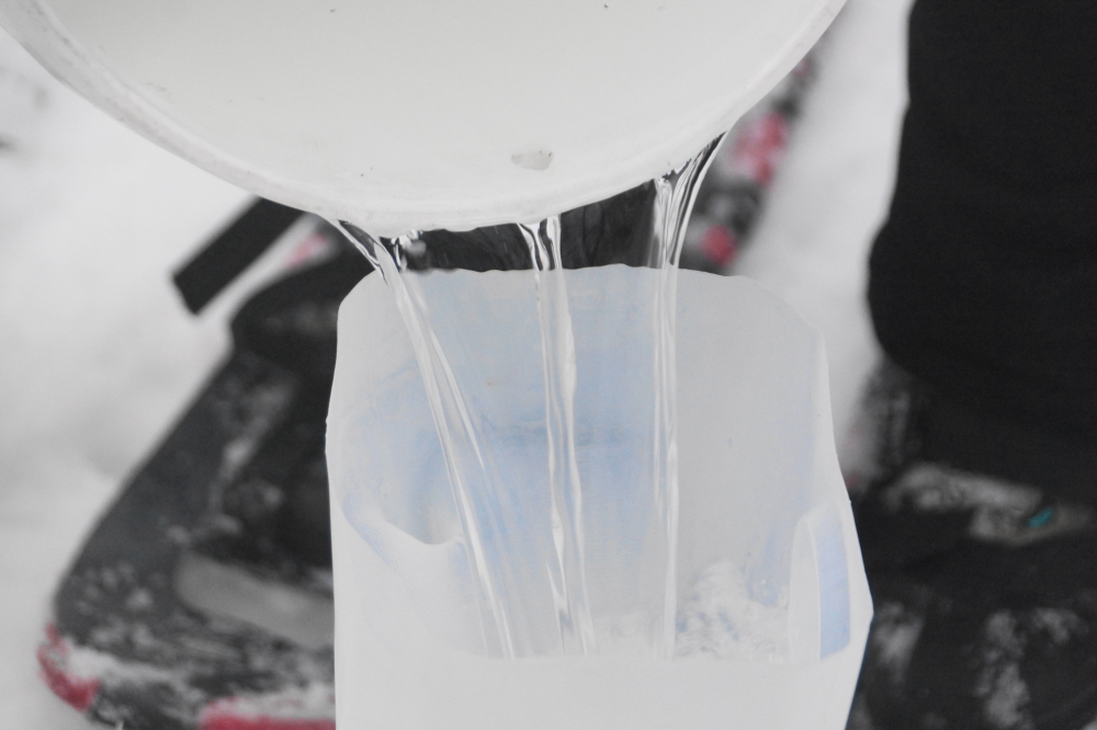 By week's end, the sap was more liquid-y and the collecting more joyous.