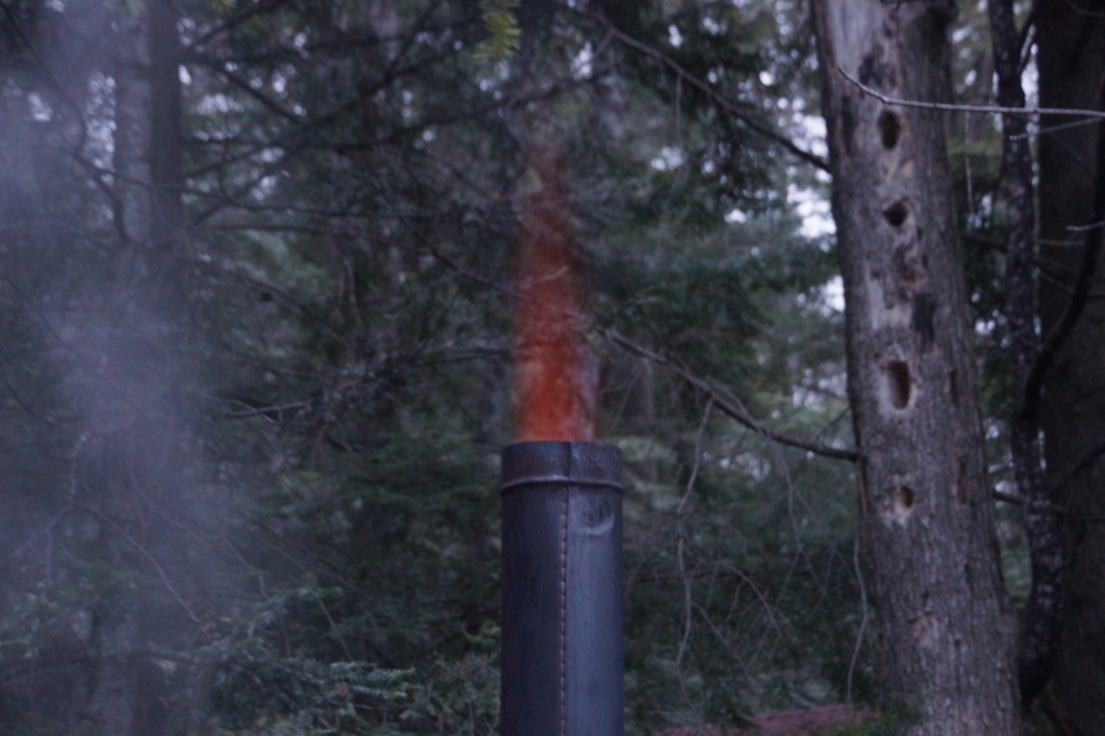 During more than one night, the over fueled cookers sprouted the popular "Cone of Fire".