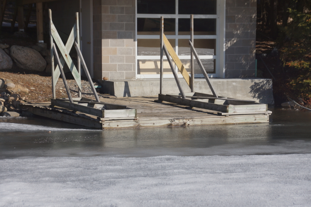 Ice-out can be destructive. We'll be watching docks and shore structures that have been on the lake for a good part of a century to see how they fair this year's lake clearing event.