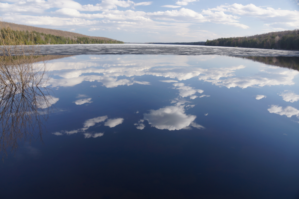 Later in the week, open water was reported on the North end.