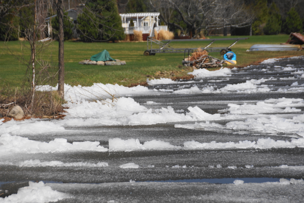 Because there was not much to the ice, it broke up before damaging piers and lifts.