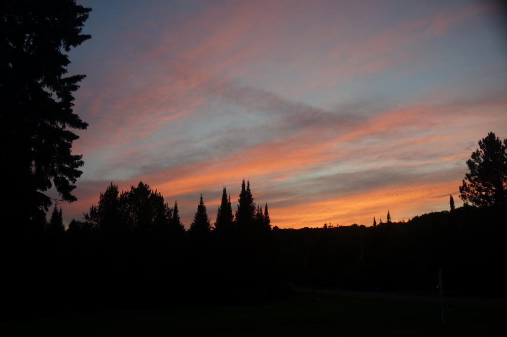 Every evening was cool, some sunsets were spectacular.